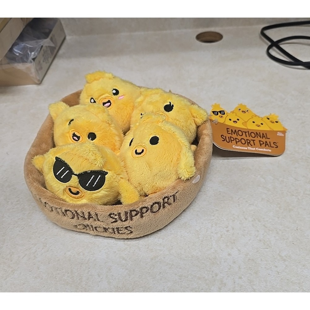 NWT Emotional Support Pals Yellow Adorable Chickies Squishy Plush Stuffed Toy
